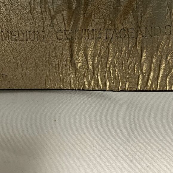 Michael Michael Kors Brown Gold Reptile Print Leather Belt - Picture 5 of 7